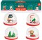 4 Mini Christmas Winter Snow Globes for Kids - Gift, Decoration, Xmas Stocking Stuffers, Giveaways
